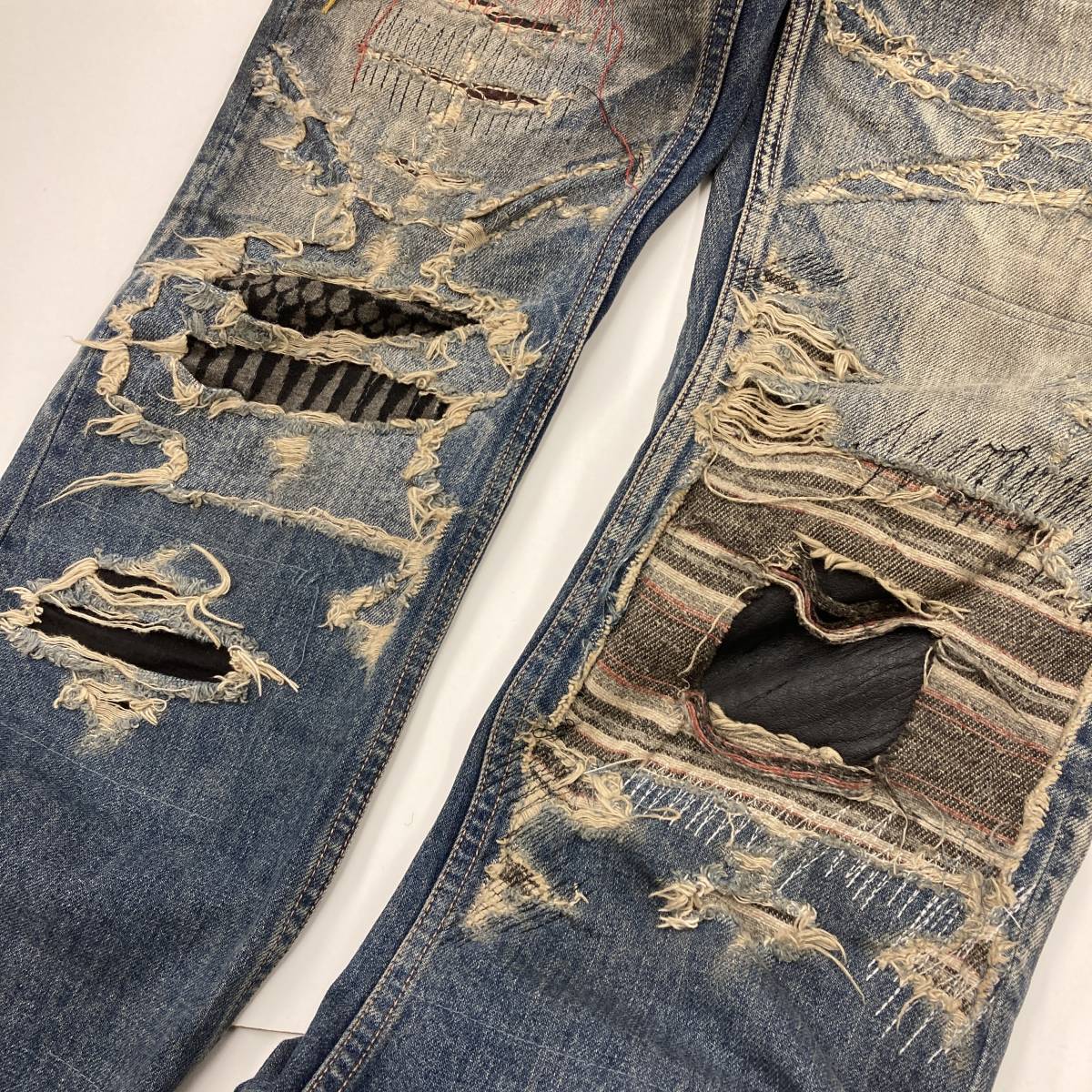 得割10% エゴトリッピング ego tripping ダメージ加工デニムパンツ 