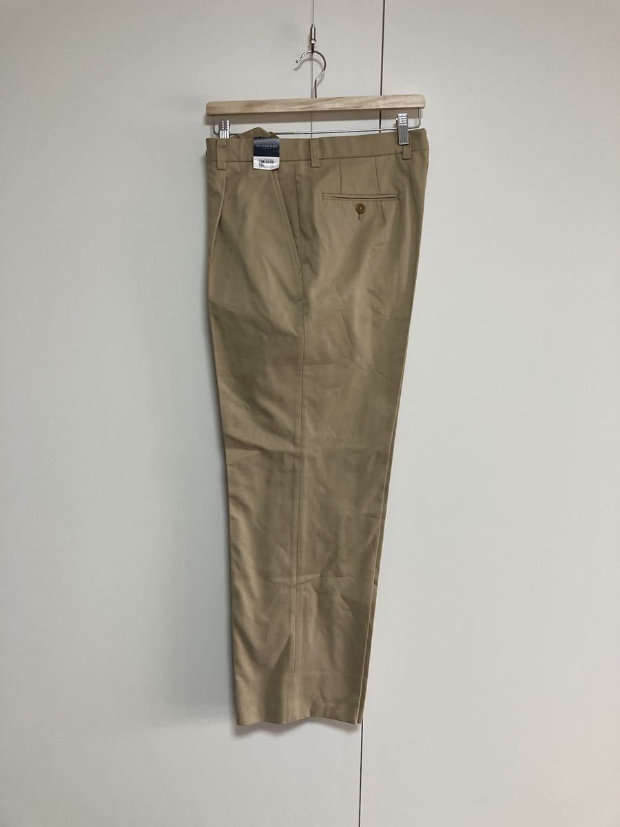 格安，品質保証 /116 BURBERRY LONDON バーバリー 綿パンツ チノパンツ ウエスト85 ワンタック チノパン ベージュ 三陽商会(Lサイズ)｜売買されたオークション情報、yahooの商品情報をアーカイブ公開 - オークファ Lサイズ