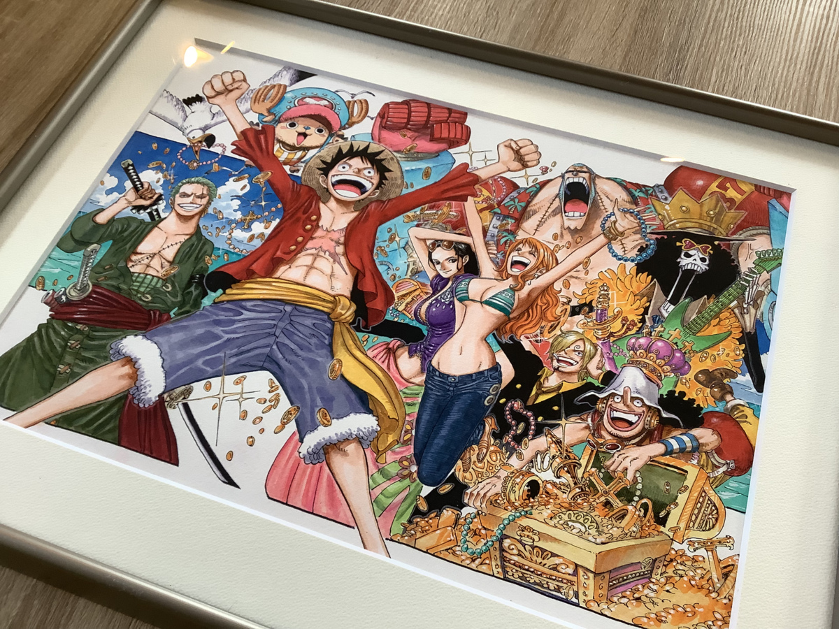 新品　ONE PIECE ワンピース　和風　高級複製原画　絵画 漫画 ワンピース 絵画 ONE PIECE 絵画 2011限定 高級複製原画(ONE