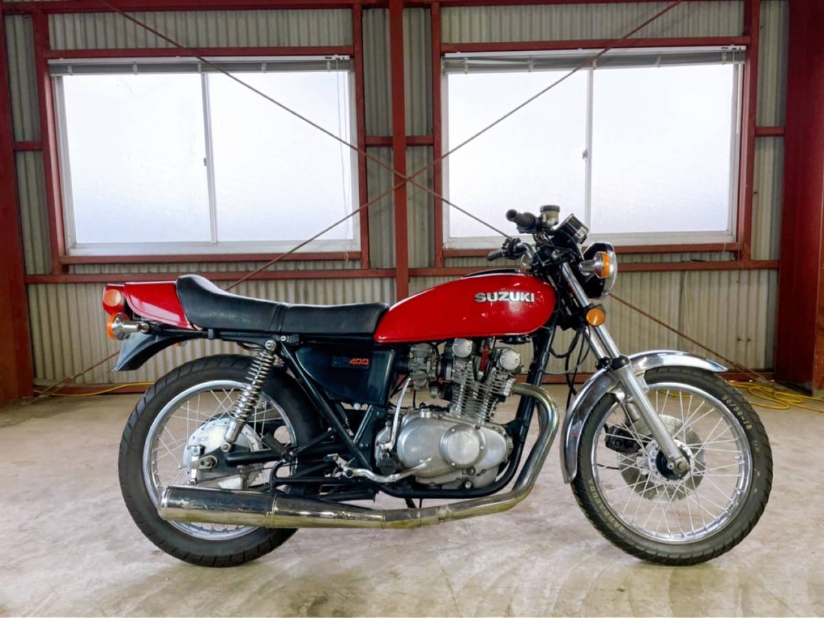 1円スタート バイク 旧車 絶版車 大 車 Suzuki Gs400 カスタム レストアベース 251cc 400cc 売買されたオークション情報 Yahooの商品情報をアーカイブ公開 オークファン Aucfan Com