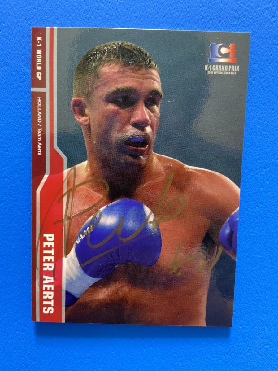 K-1ファイター ピーター・アーツ PETER AERTS 直筆サインカード(相撲 