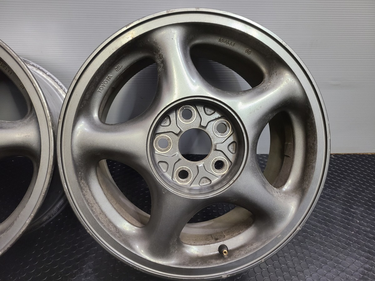 トヨタ スープラ 80 純正 ホイール 16インチ 8J +50 114.3/5H 中古4本 希少