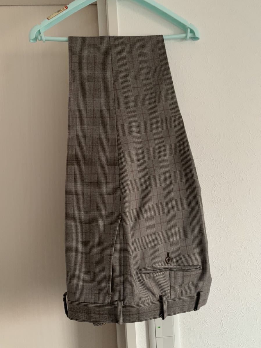 極美品 ベルベスト Belvest ウール100％ シングル3ボタン スーツ 44 46 