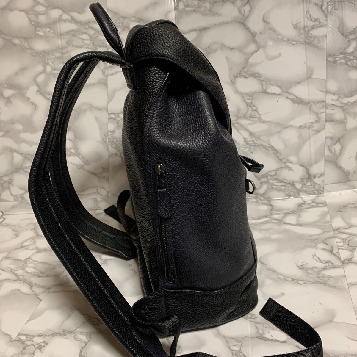 COACH コーチ 黒 レザーリュック COACH コーチ バックパック レザー