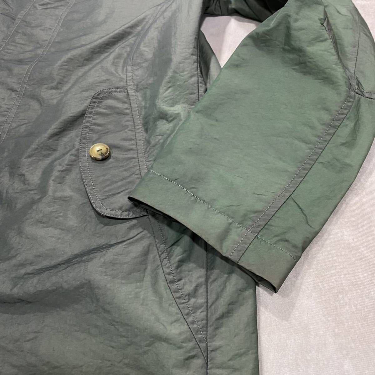 エトロ/ETRO】ナイロンコート ジャケット ロング丈 (52/XL) 光沢玉虫色 