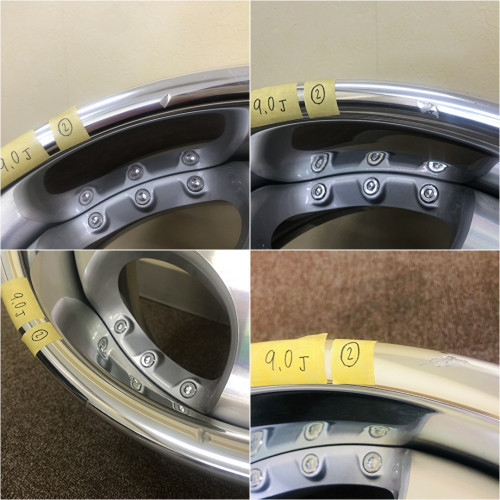 AME シャレン 19インチ 4本セット ジャンク品 5H 114.3 9.0J+25 10.0 
