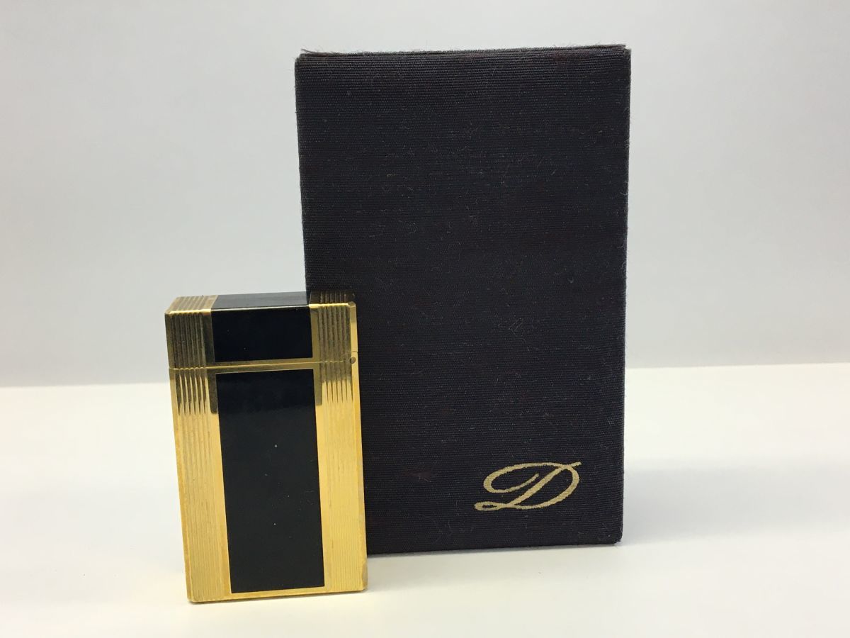 Z706-I25-3759 ▲ S.T.DUPONT エス・テー・デュポン de Paris ローラーガスライター 箱付き ⑤