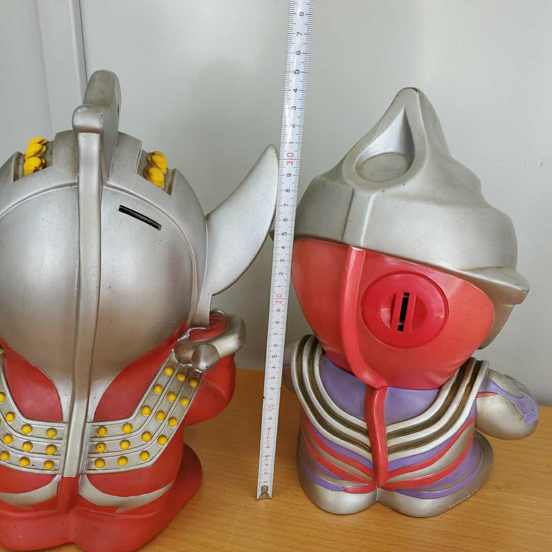 ウルトラマンティガ ウルトラマンセブン ビッグマネー 貯金箱 ソフビ