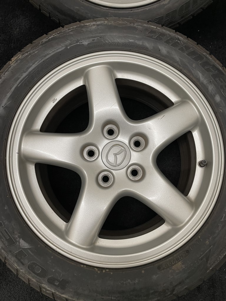 マツダ RX-7 FD3S 純正ホイール 16インチ 8J 5H 114.3 +50 BS POTENZA S-