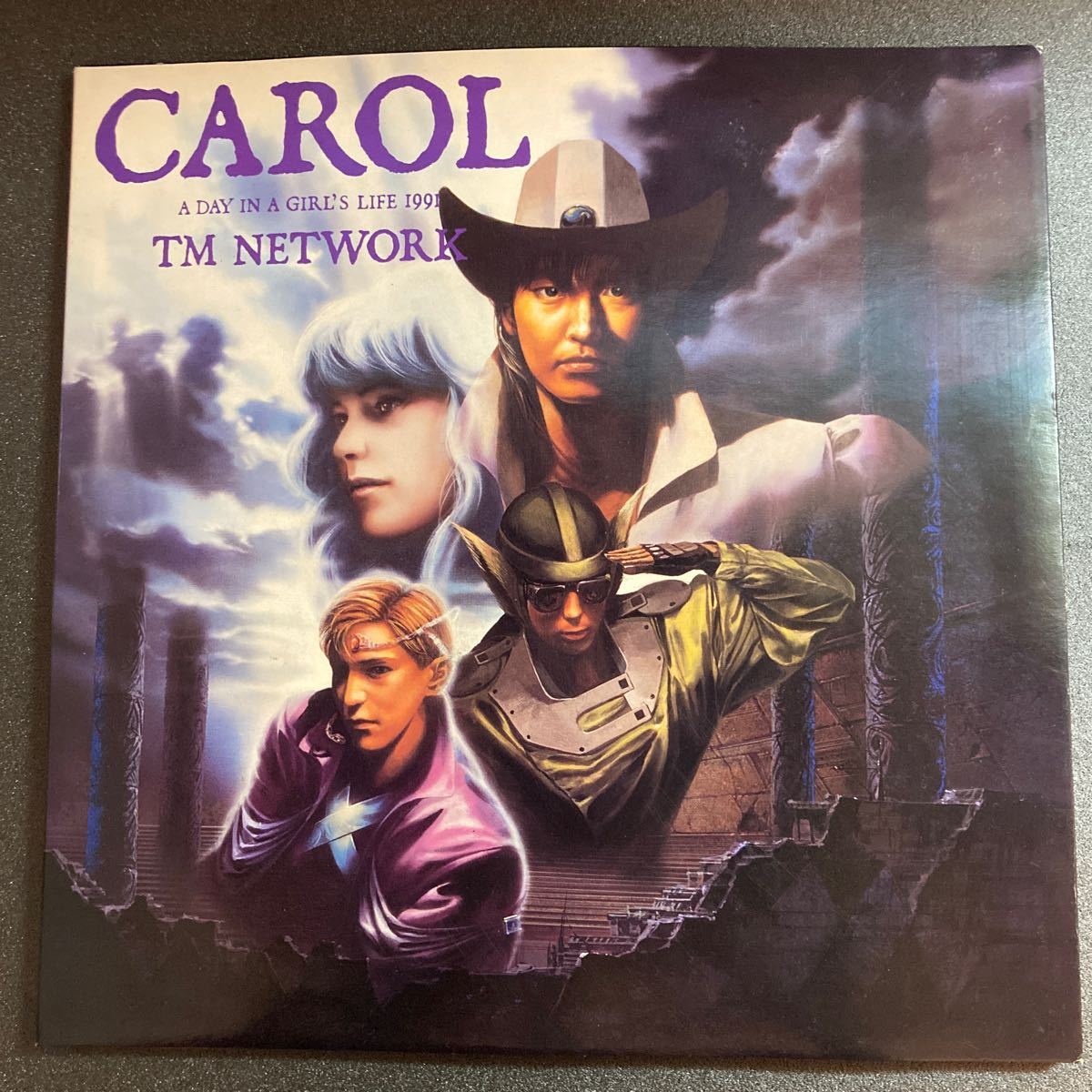 LP CAROL TM NETWORK A DAY IN A GIRLS LIFE 1991 TMネットワーク SONY