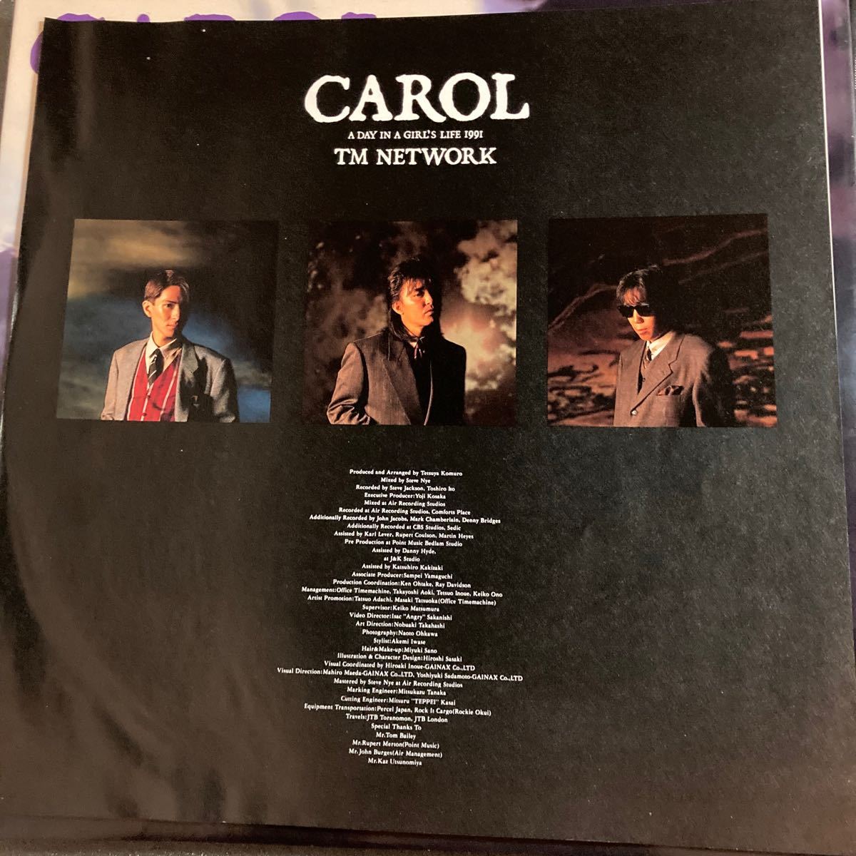 LP CAROL TM NETWORK A DAY IN A GIRLS LIFE 1991 TMネットワーク SONY