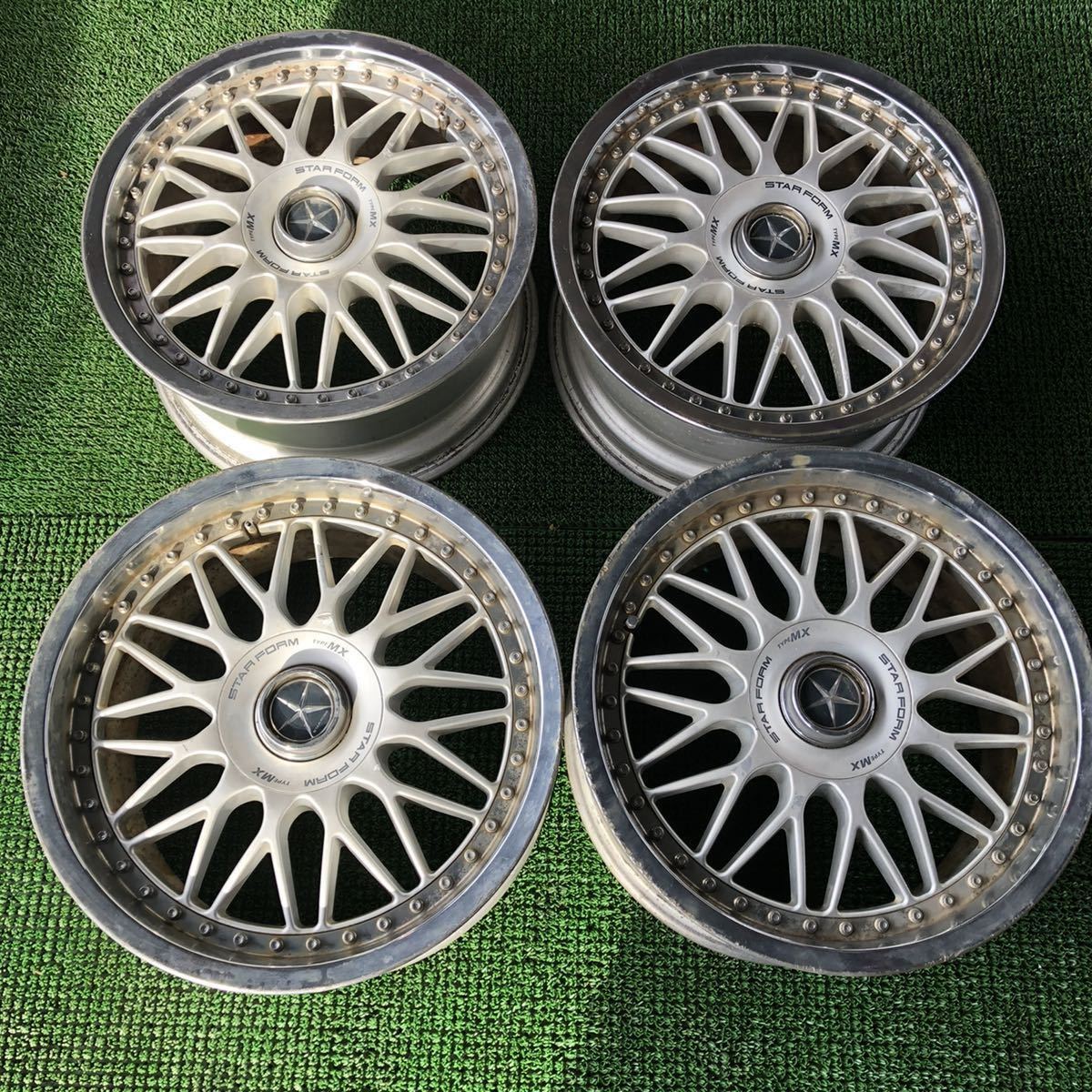 ☆TWS鍛栄舎製 深リム 鍛造 STAR FORM TYPE MX TANEISHA 17インチ 8J + 
