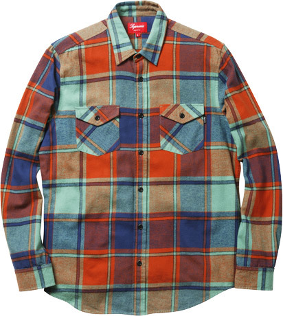 正規品，定番人気 M Supreme Mountain Plaid Flannel ネルシャツ シュプリーム(その他)｜売買されたオークション情報、yahooの商品情報をアーカイブ公開 - オークファン 男性用