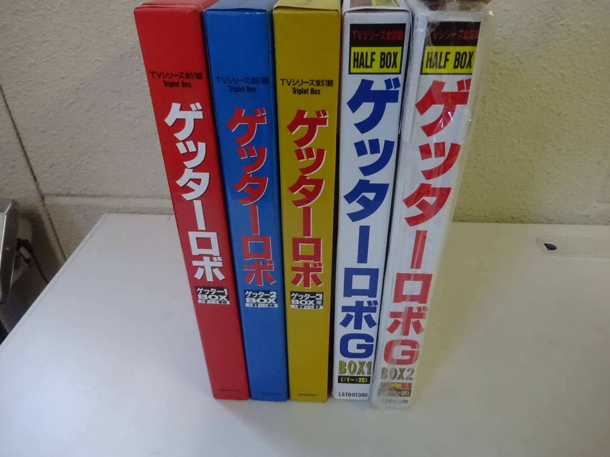 J＊K7Aω LD-BOX レーザーディスク ゲッターロボ シリーズ まとめて5組 