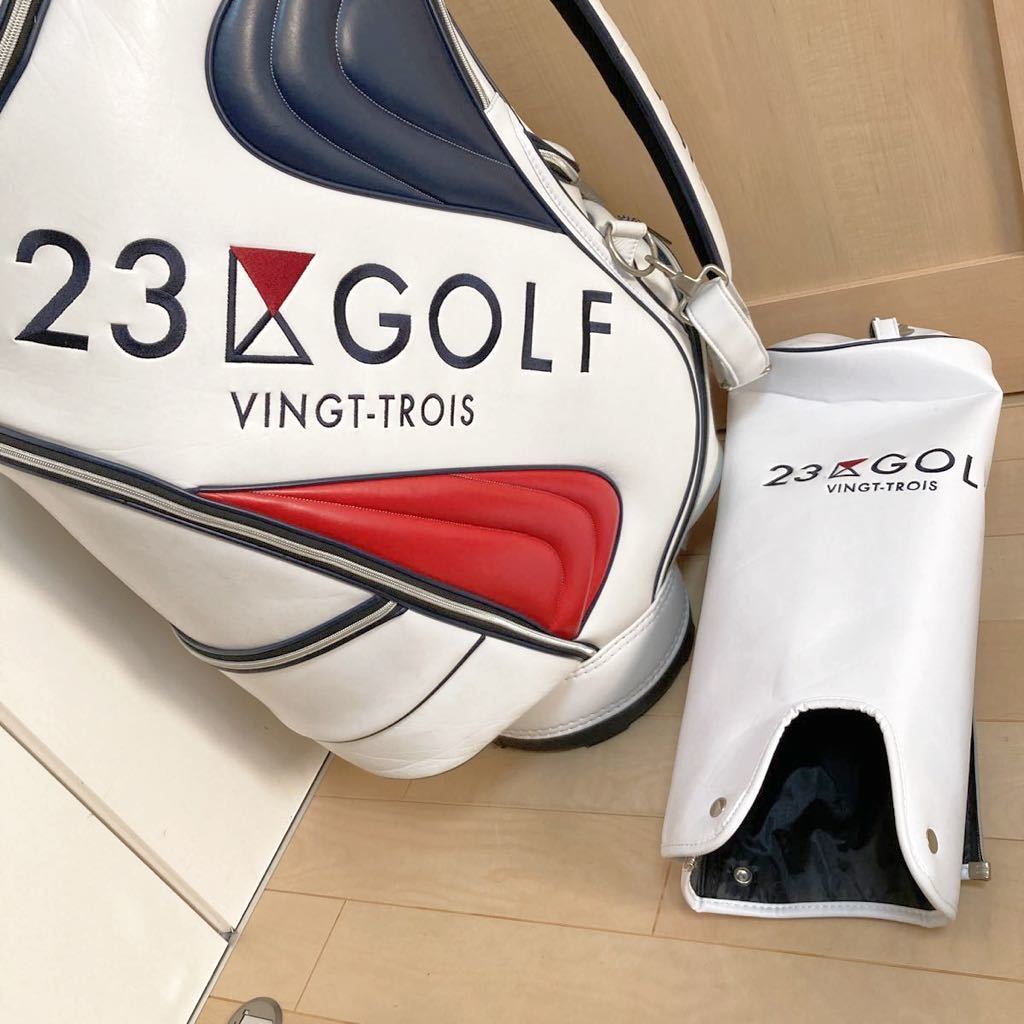 23区 GOLF オンワード樫山 キャディバッグ ゴルフバッグ 1円～☆限定☆23区☆キャディバッグ☆ツアーモデル☆レア☆23区GOLF