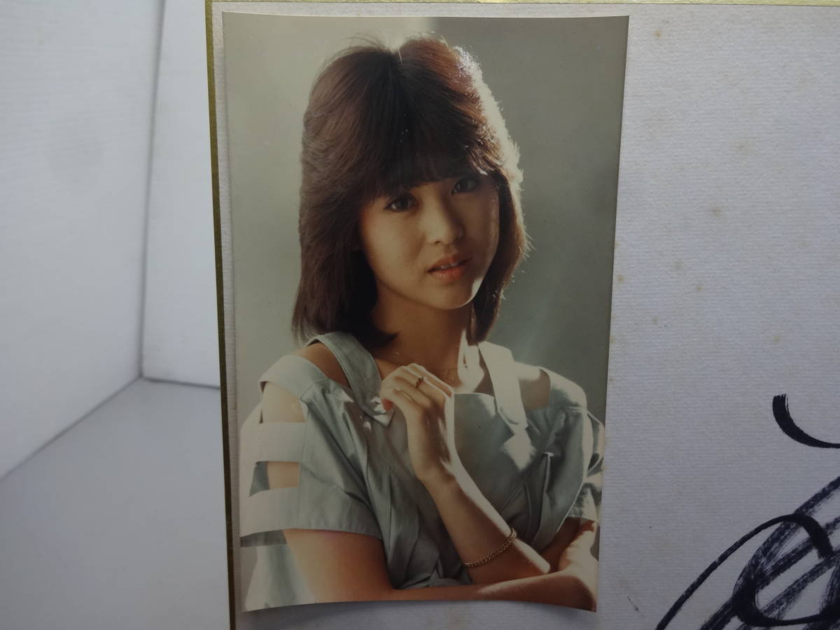 726) 『 ☆ 松田聖子 ☆ サイン色紙 』 写真付き サンミュージック企画