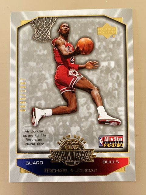 2003 Upper Deck All-Star Game #MJ1 Michael Jordan 0895/1987  