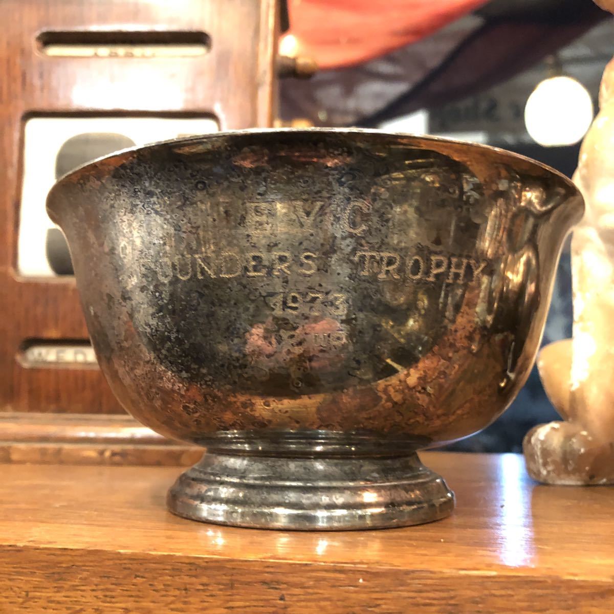 vintage】トロフィー シルバープレート 店舗什器 antique ブロカント 