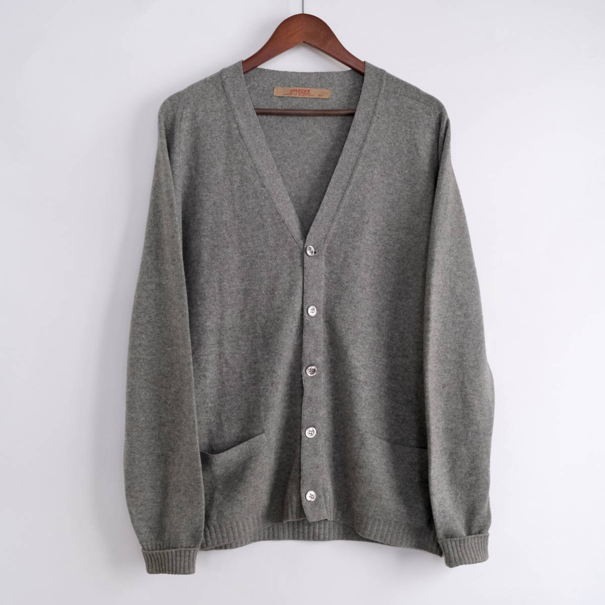JAEGER 英国製 カシミアセーター JAEGER 】イエーガー ビンテージ