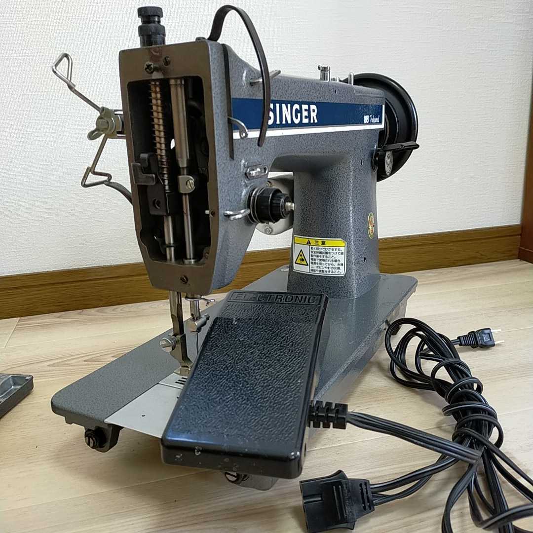 SINGER シンガー 188 ミシン　professional プロフェッショナル　工業用ミシン シンガーミシン 職業用　難有　皮縫　レザークラフト　厚物_10