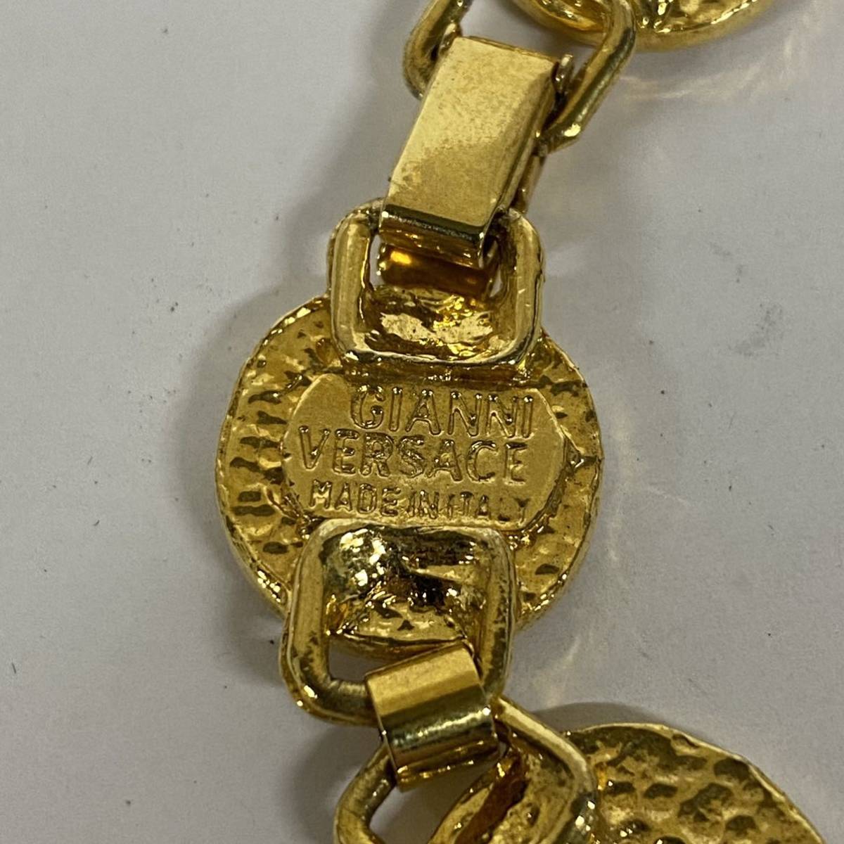 1円~【美品】VERSACE ヴェルサーチ メデューサ ゴールド コインブレス 