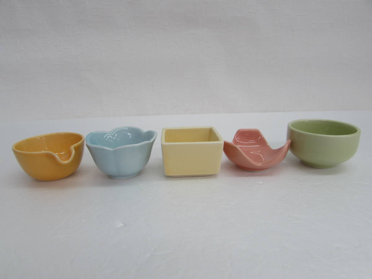 美品 ほぼ未使用 保管品 李家幽竹 Rinoie Yuchiku 風水豆小鉢五個組 