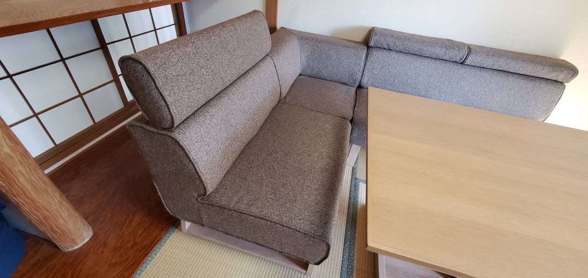 リビングダイニング兼用 コーナーソファー 昇降式テーブル 4点セット 最終出品 応接セット 売買されたオークション情報 Yahooの商品情報をアーカイブ公開 オークファン Aucfan Com