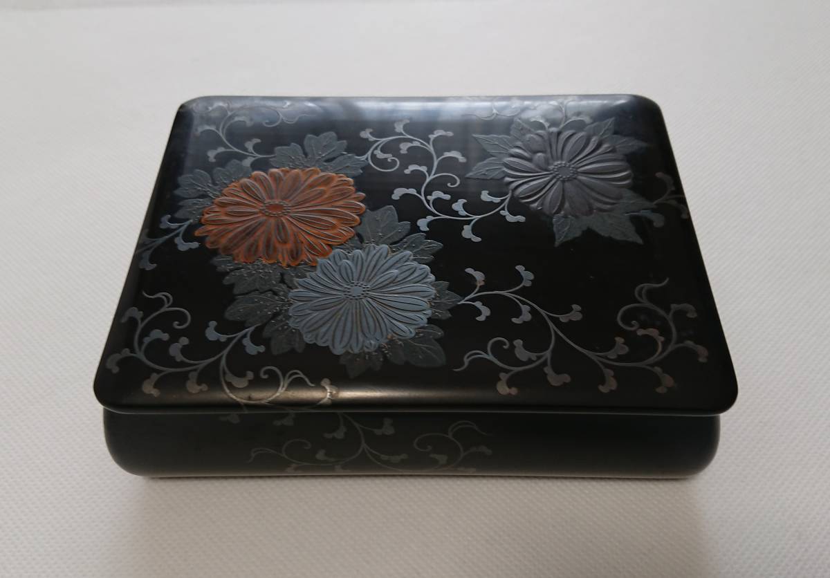 文箱 株式会社賢祥堂美術-京都店 WEB 菊花蒔絵螺鈿入文庫箱 2026年最新