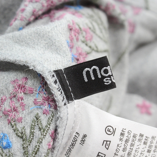2019AW marble SUD マーブルシュッド EMB オミナエシ 2WAY ブラウス