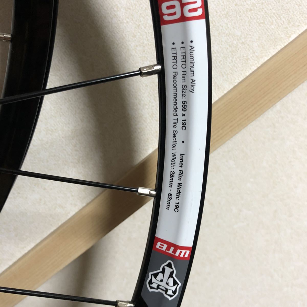 WTB FREQUENCY i19 TEAM 26インチリム5爪36ノッチハブ手組XC高強度 