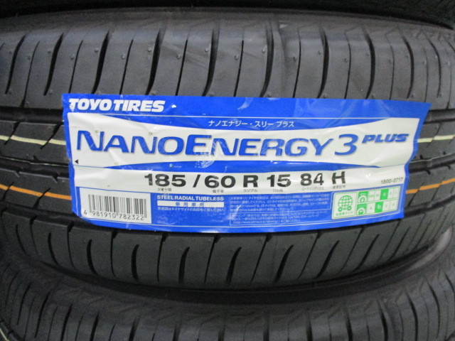 ☆【2022年製】TOYO【185/60R15】トーヨー ナノエナジー3+