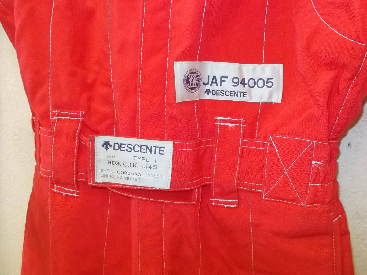 a1122◇DESCENTE レーシングスーツ◇Lサイズ デサント つなぎ 