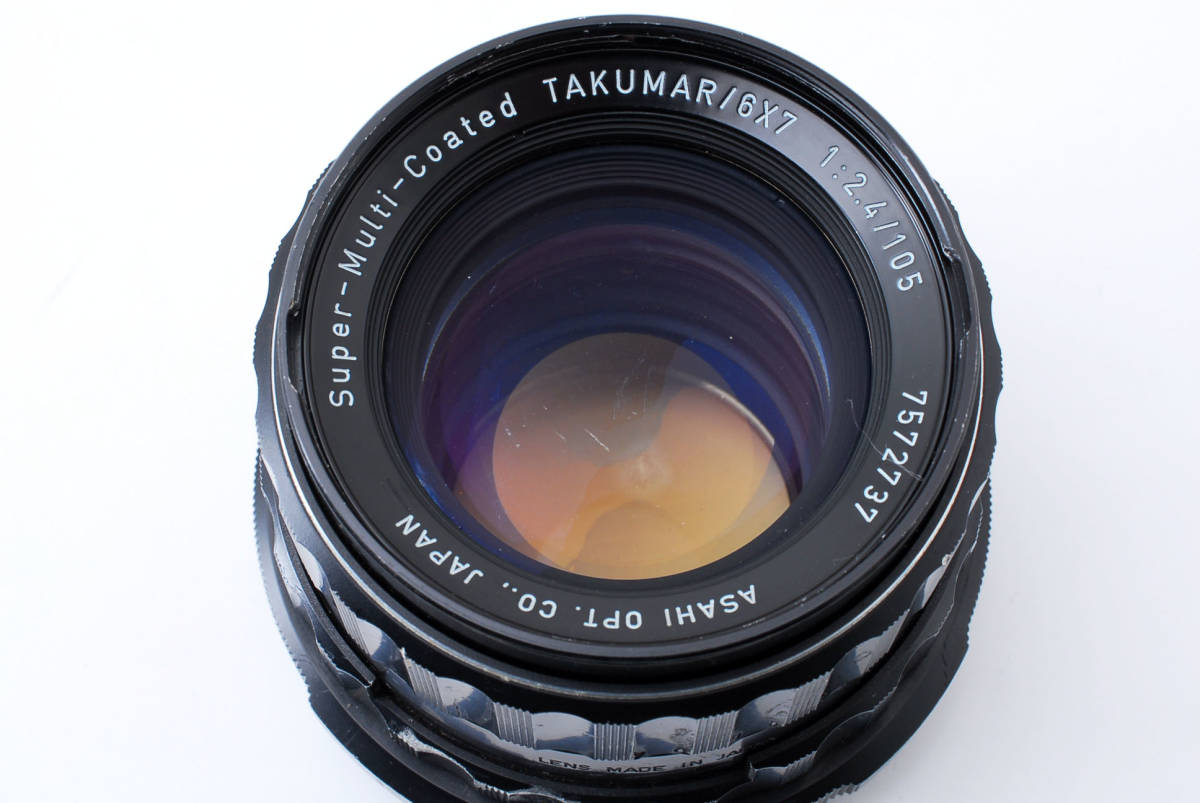 ◆超美品◆PENATX ASAHI PENTAX TAKUMAR 6×7 1:2.4 105 アサヒ ペンタックス 中判 カメラ レンズ PENTAX ペンタックス TAKUMAR Super-Multi PEMTAX 135mm