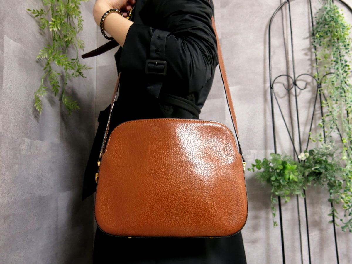 ○美品○CELINE オールド セリーヌ○レザー 本革○ショルダー バッグ 