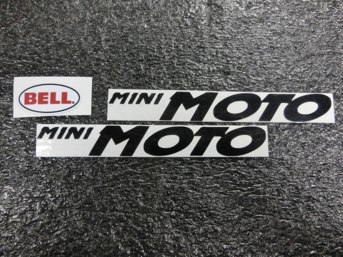 黒 ミニモト レプリカステッカーセット BEETLE MTX mini MOTO BELL 