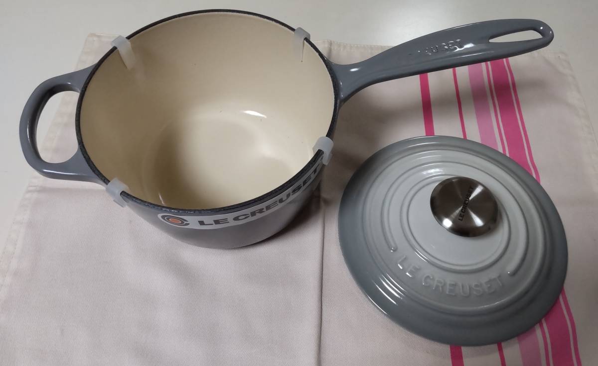 ルクルーゼ☆シグネチャーソースパン16cm☆オンブルグレー☆レア