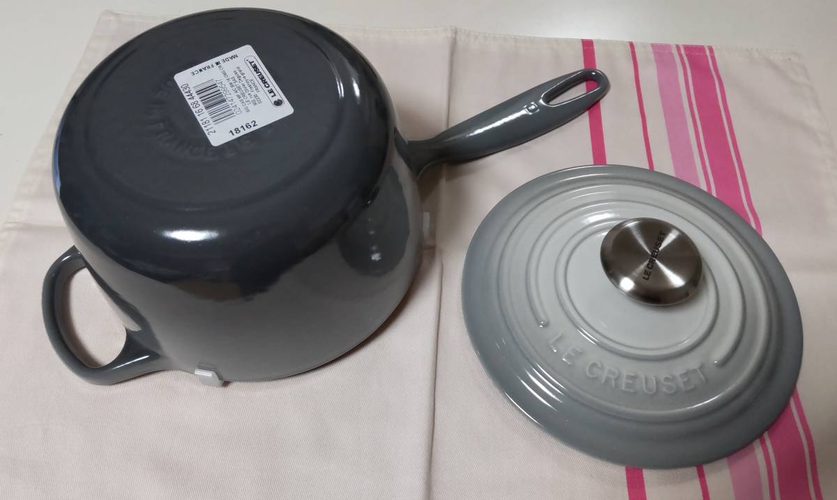 ルクルーゼ☆シグネチャーソースパン16cm☆オンブルグレー☆レア