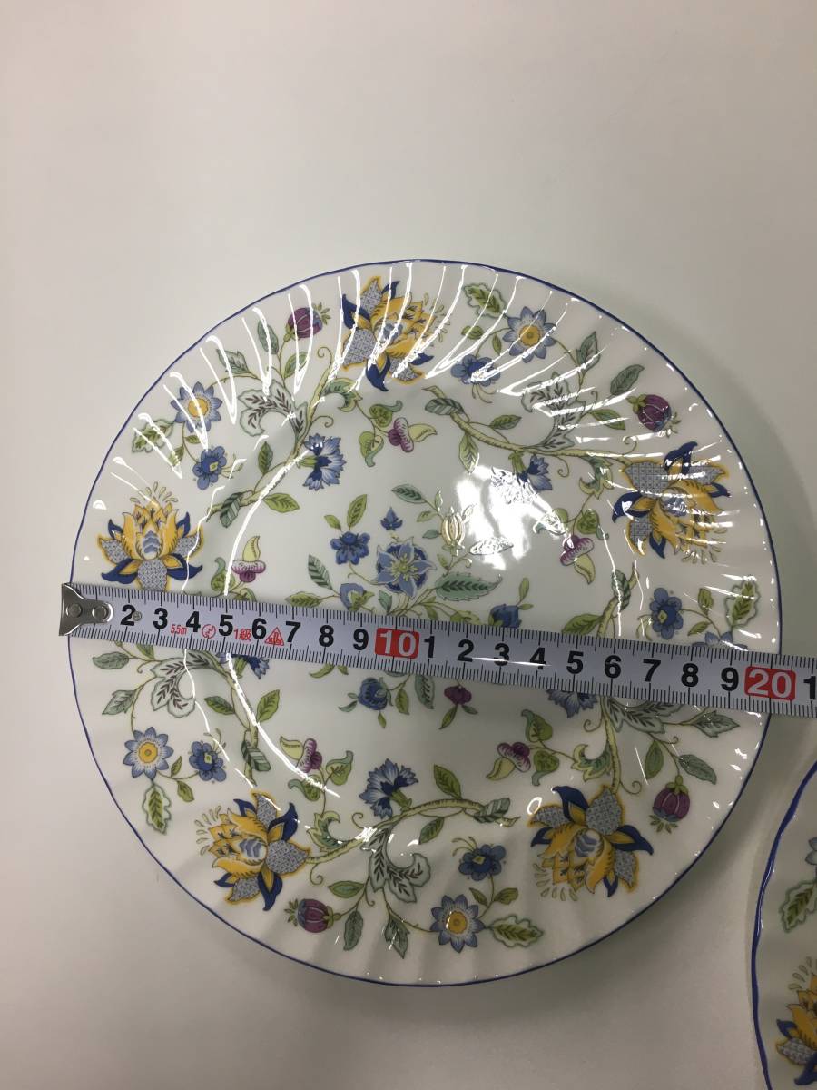 1509 ◇ミントン ハドンホール プレート 2枚セット 花柄 食器 皿 現状