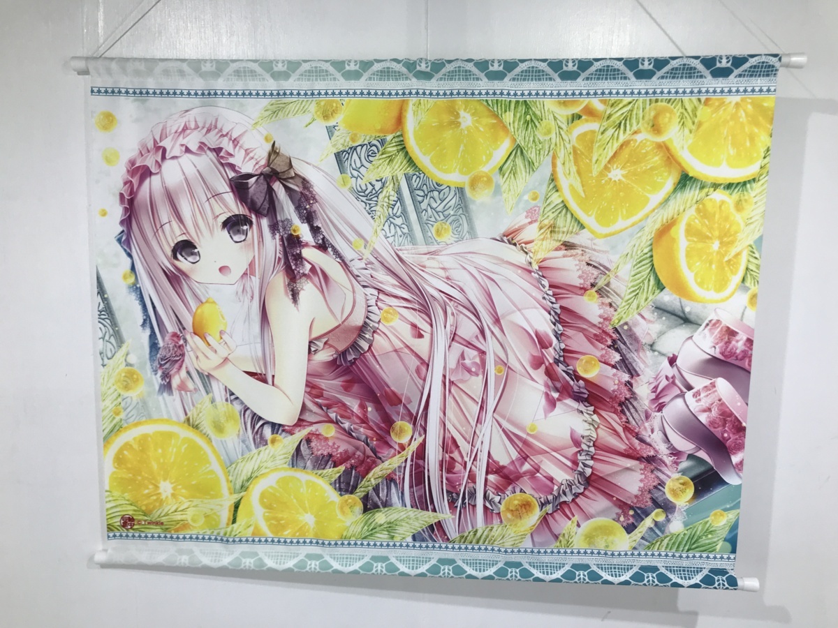 中古品】☆軸中心派 Squeezed lemon juice てぃんくる B2タペストリー