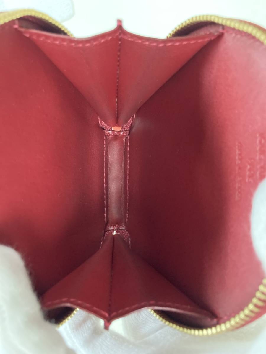 LOUIS ルイヴィトン VUITTON アニマル うさぎ コメ兵｜ルイヴィトン ルイ・ヴィトン ヴェルニ ポルト・モネ・ラパン M91389 ポムダムール 赤 小銭入れ 財布 チェーン付きコインケース コインパース うさぎ