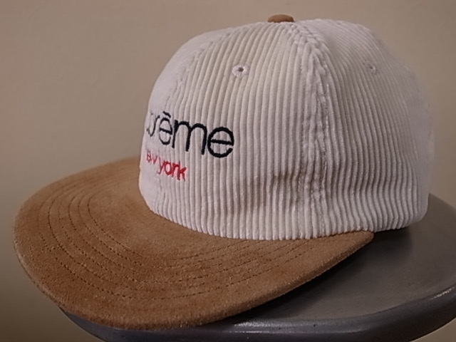 ☆ 19AW SUPREME シュプリーム Classic Logo Corduroy 6-Panel Cap