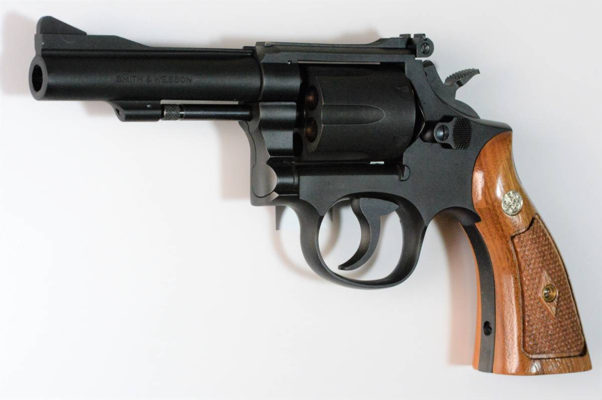 プロップシリンダー&木製グリップ装着モデル タナカ S&W M15 