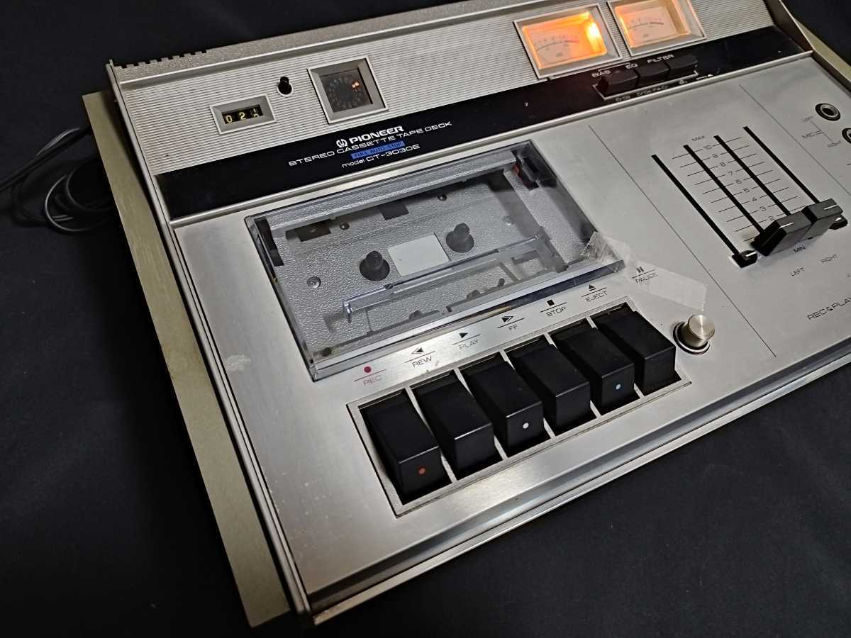 ☆ジャンク パイオニア カセット テープ デッキ PIONEER CT-3030E 通電