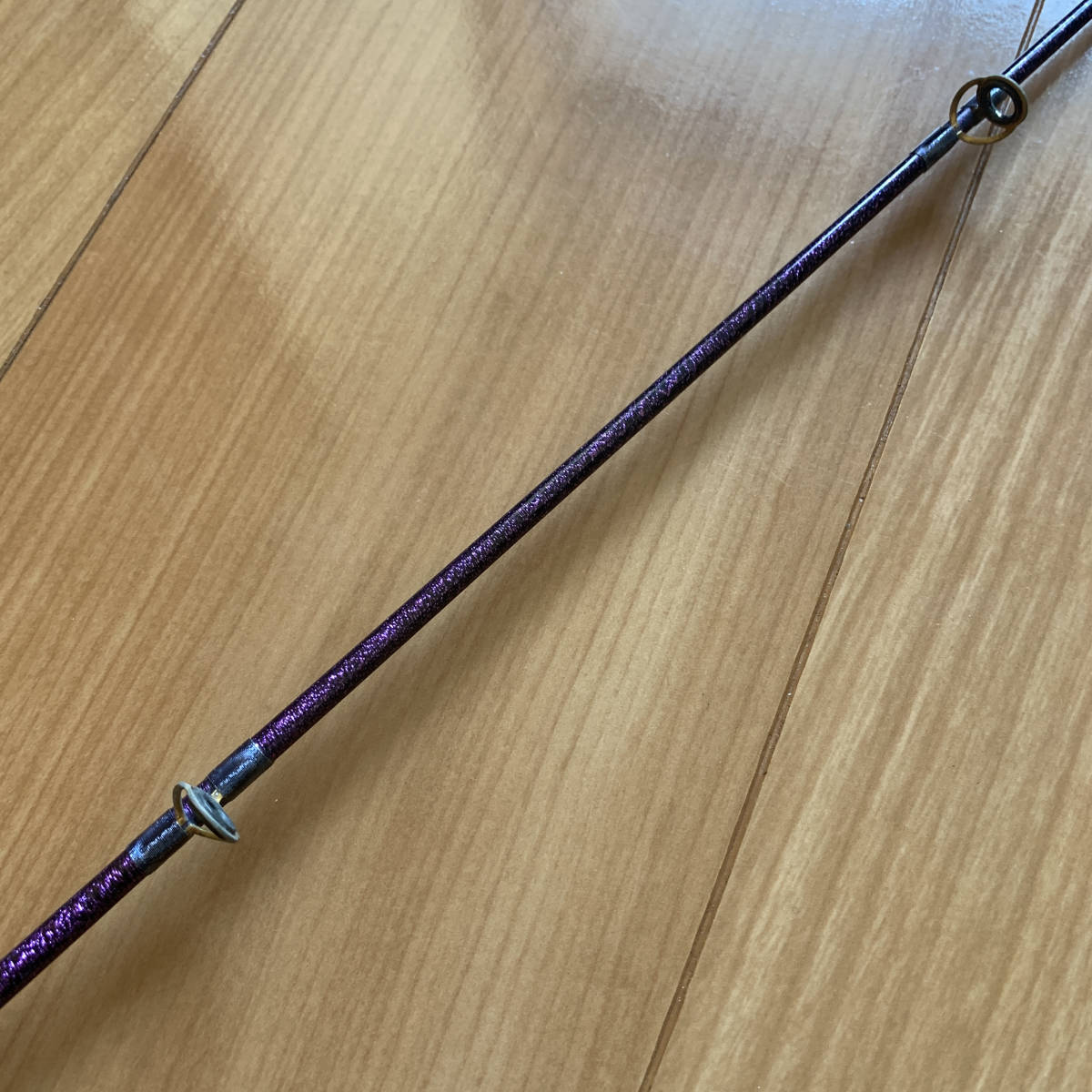 道楽 DOWLUCK ブランク スパイラルガイド ワームカラー パープル ラメ