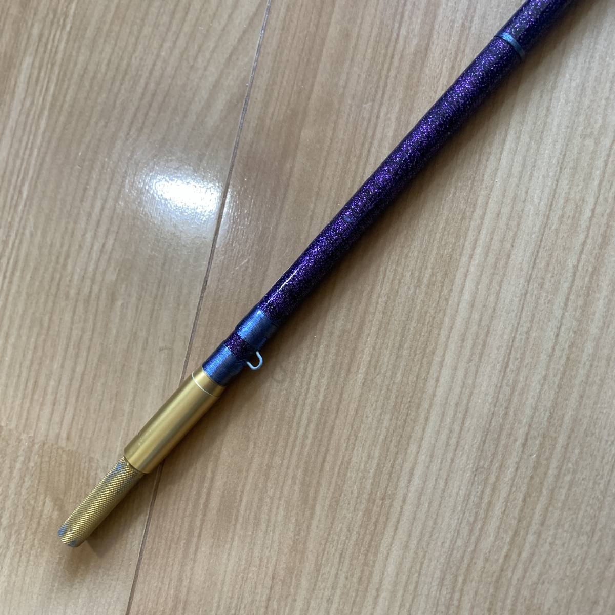 道楽 DOWLUCK ブランク スパイラルガイド ワームカラー パープル ラメ