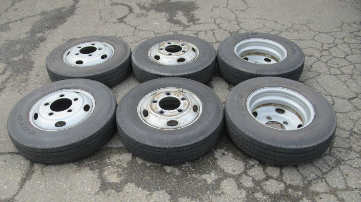TOYO DELVEX M134 ラジアル 195/85R16 114/112L LT ホイール TK16×5.5J 116.5-8 6本SET エルフ2t 3t 山あり!! DELVEX M134 m134 195&frasl;65R16 TIRES（トーヨータイヤ） 単品