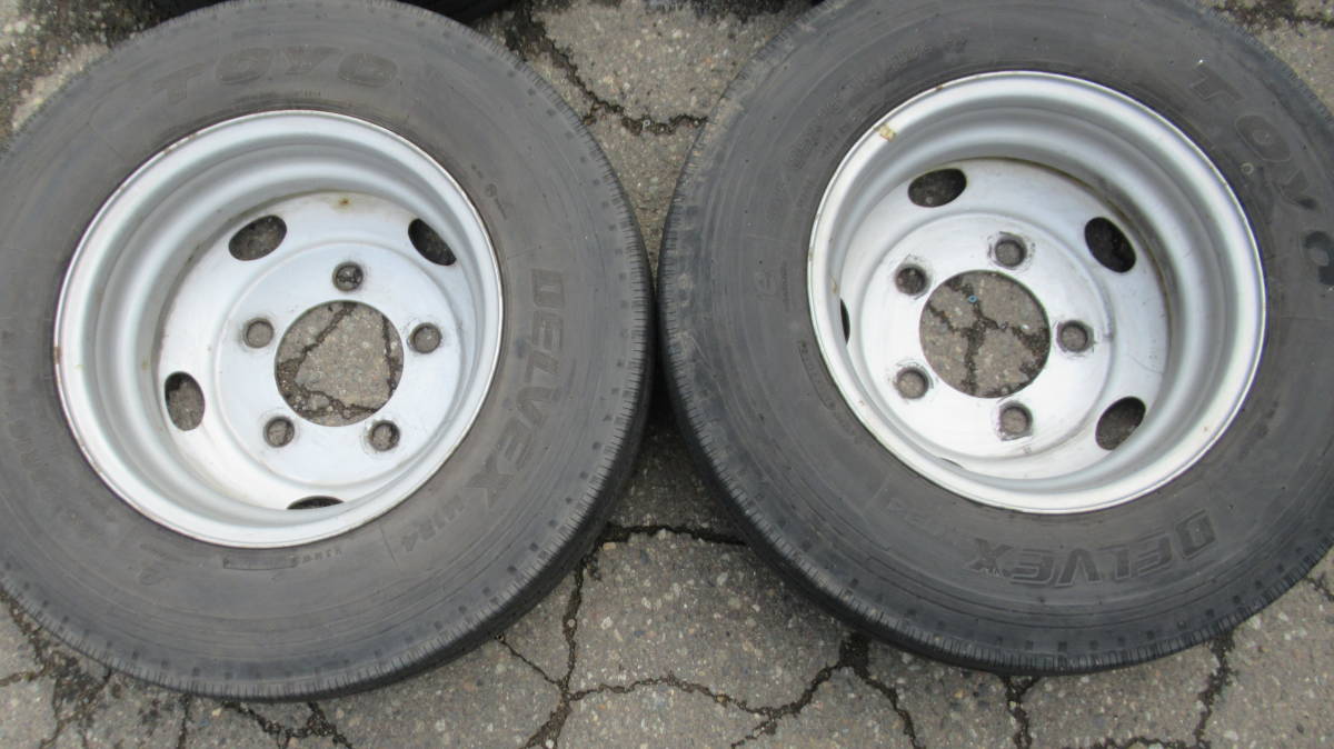 TOYO DELVEX M134 ラジアル 195/85R16 114/112L LT ホイール TK16×5.5J 116.5-8 6本SET エルフ2t 3t 山あり!! DELVEX M134 m134 195&frasl;65R16 TIRES（トーヨータイヤ） 単品