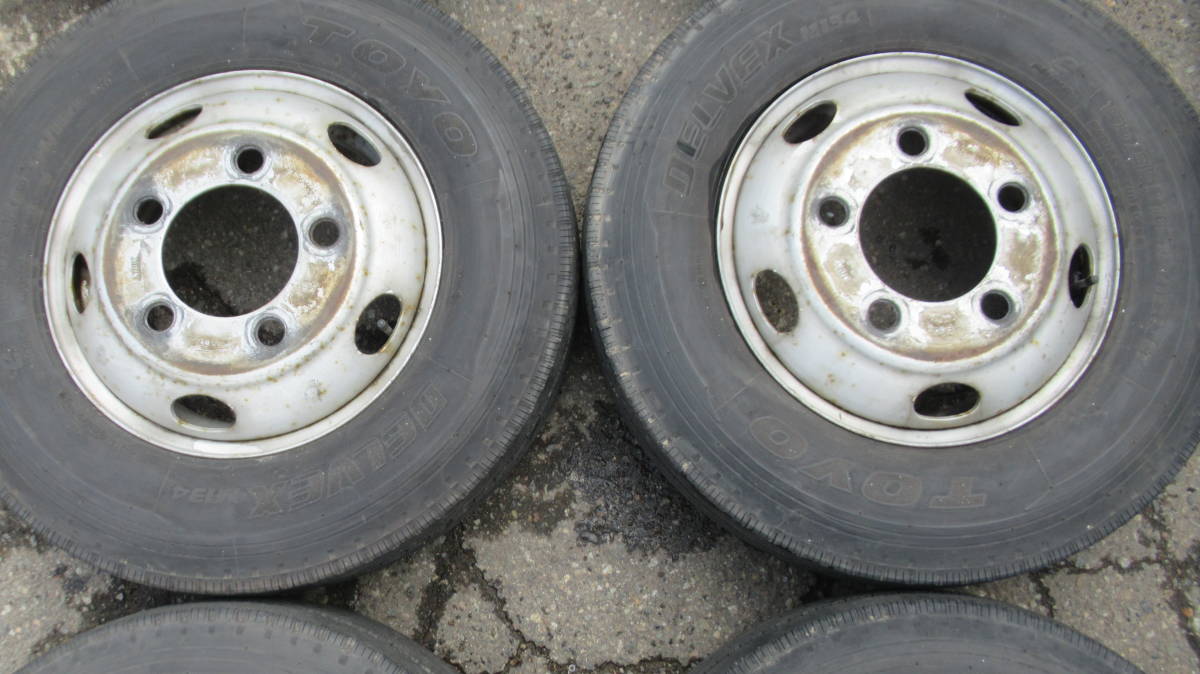 TOYO DELVEX M134 ラジアル 195/85R16 114/112L LT ホイール TK16×5.5J 116.5-8 6本SET エルフ2t 3t 山あり!! DELVEX M134 m134 195&frasl;65R16 TIRES（トーヨータイヤ） 単品