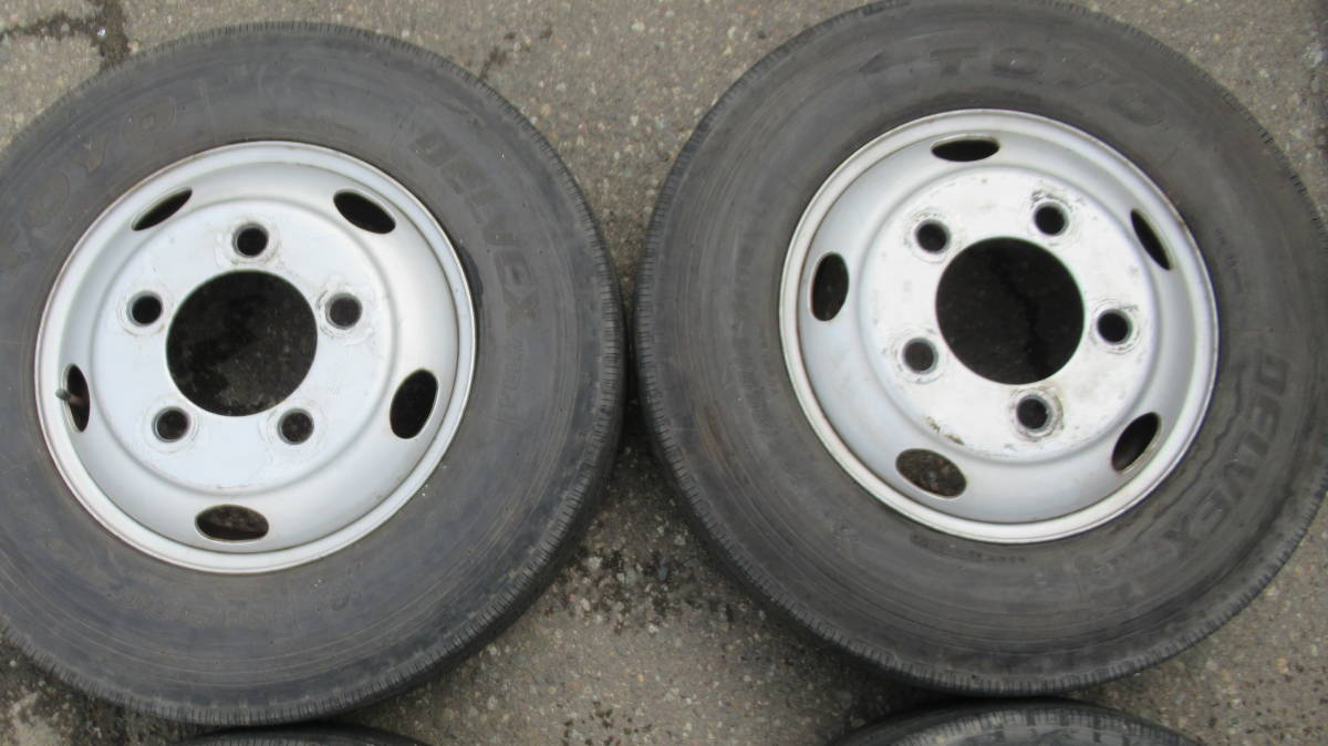 TOYO DELVEX M134 ラジアル 195/85R16 114/112L LT ホイール TK16×5.5J 116.5-8 6本SET エルフ2t 3t 山あり!! DELVEX M134 m134 195&frasl;65R16 TIRES（トーヨータイヤ） 単品