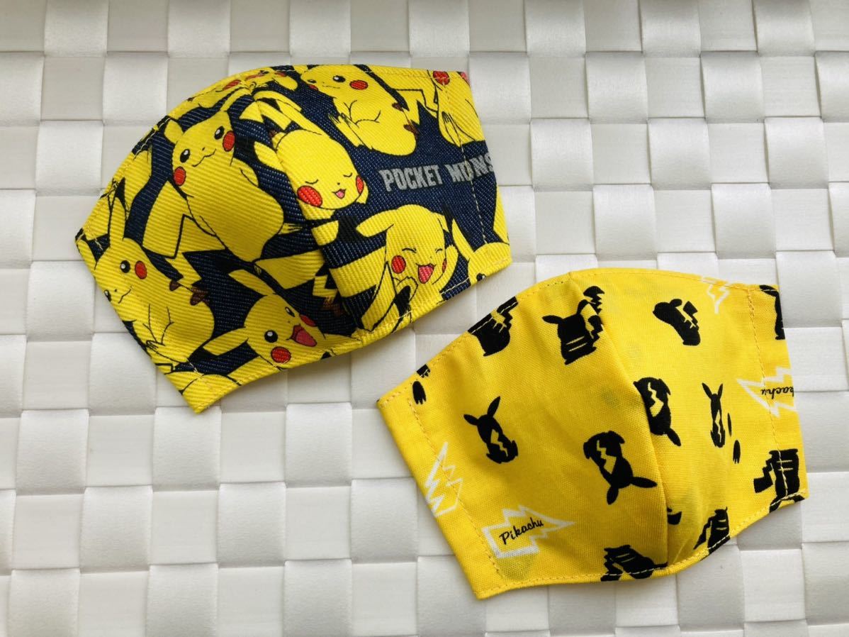 ハンドメイド インナーマスク立体(子ども用)2枚set （薄地】ゴム付き 2 